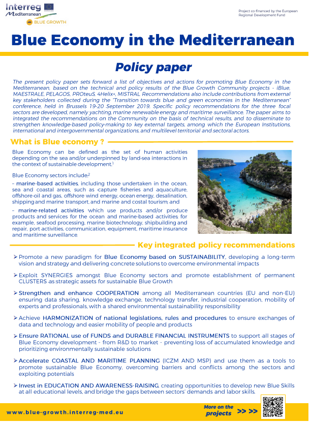 Blue Economy policy paper