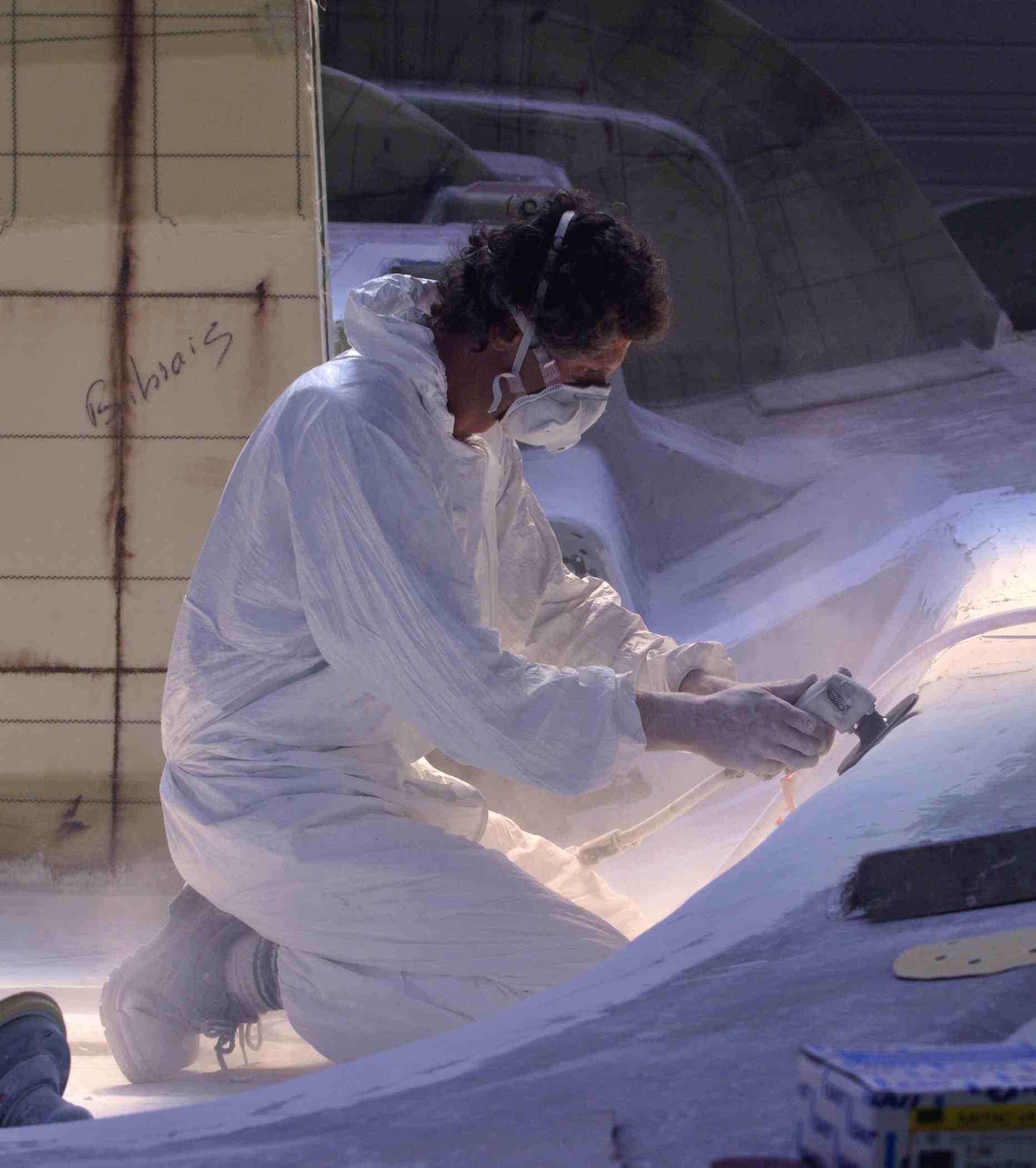 Building of the mould in boatbuilding company