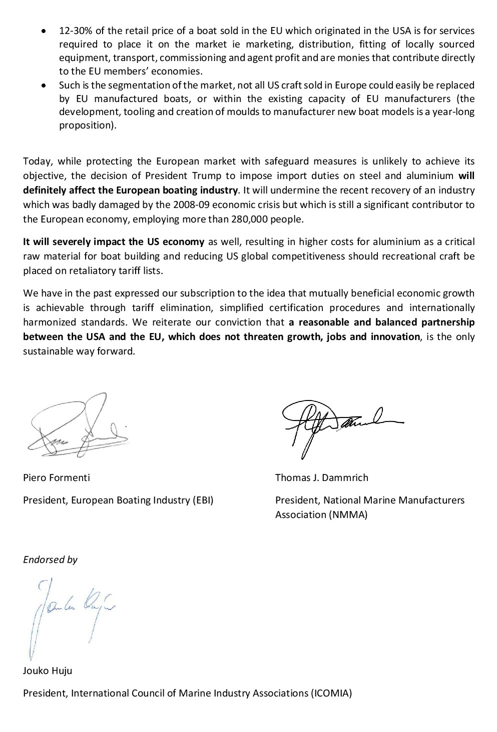 Joint Statement EBI NMMA ICOMIA 002 small